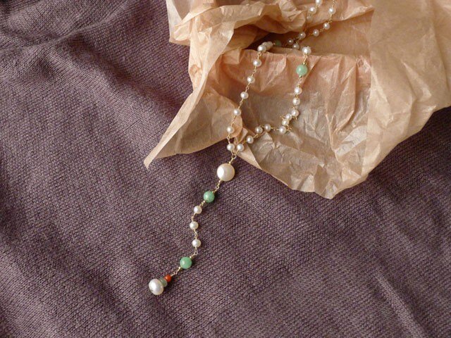 淡水パールのロザリオ風ネックレス | iichi 日々の暮らしを