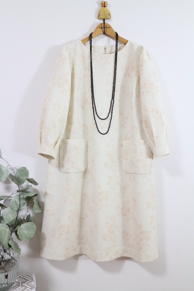 ★ ウール  裏地付きワンピース★