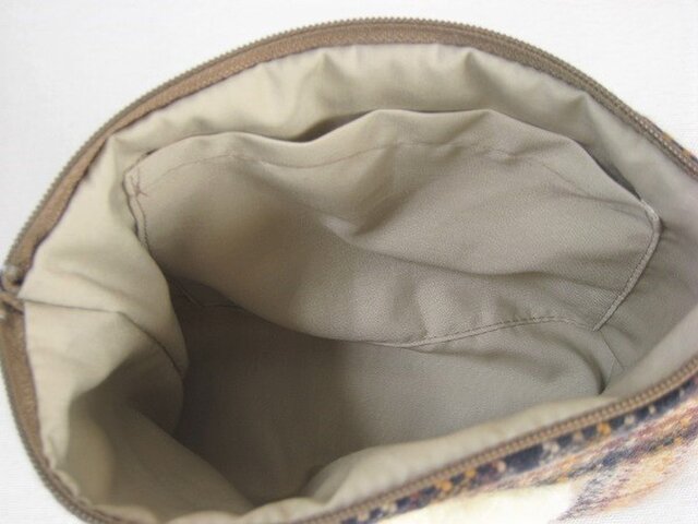 チェック柄ポーチ ブラウン/ベージュ ギンガムチェック巾着ポーチ | アフタヌーンティー公式通販サイト