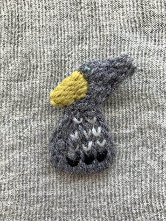 ハシビロコウ＊ブローチ