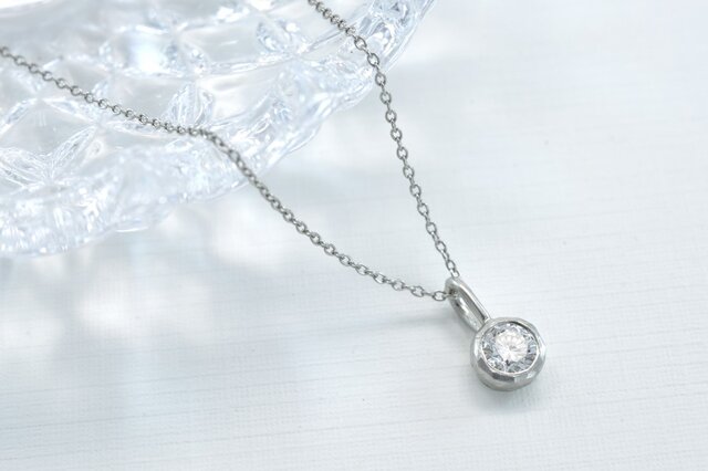 Pt900 ダイアモンド0.27ct ネックレス(M-N003)の画像1枚目