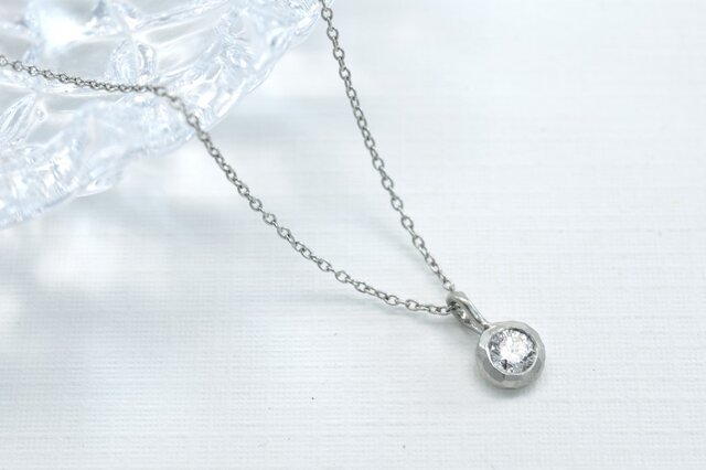 Pt900 ダイアモンド0.15ct ネックレス(M-N004)の画像1枚目