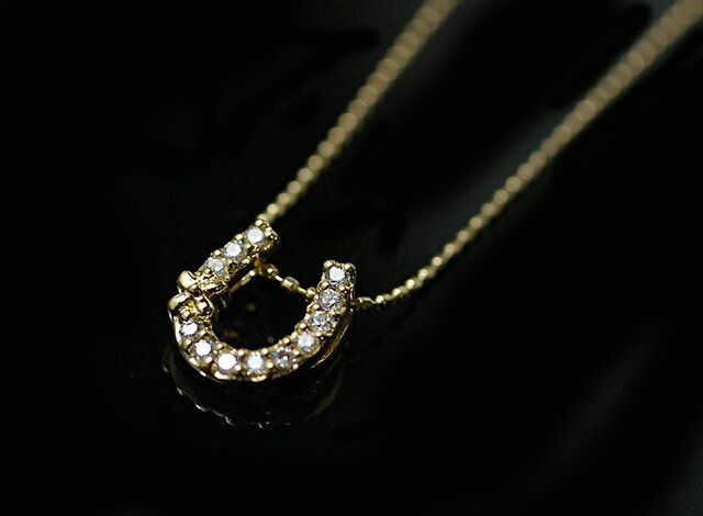 値引き！IMCA ダイヤモンド 馬蹄ネックレス k18 天然ダイヤモンド 馬蹄 ネックレス | iichi 日々の暮らしを