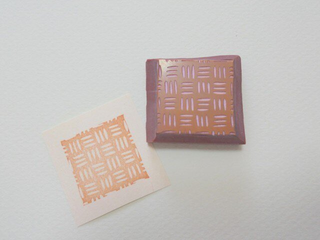 消しゴムはんこ・和きゅーぶ〈三崩し〉の画像1枚目