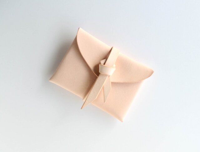 ori card case / 折りカードケース #beige / ベージュの画像1枚目