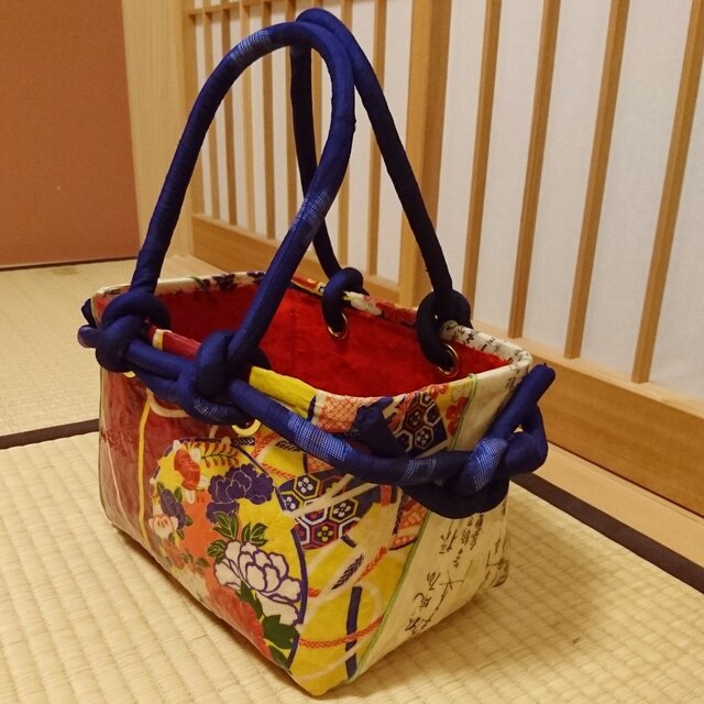 一閑張りバッグの画像1枚目