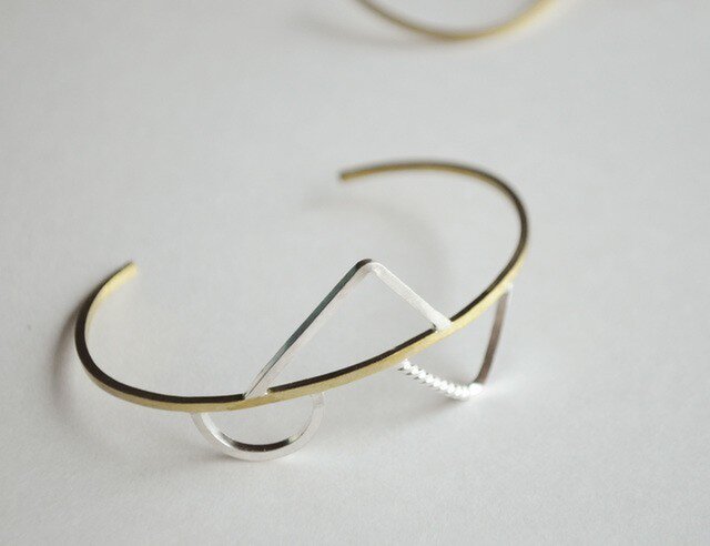 銀製ハンマードバングル 2本セット 銀製ハンマードバングル 2本セット