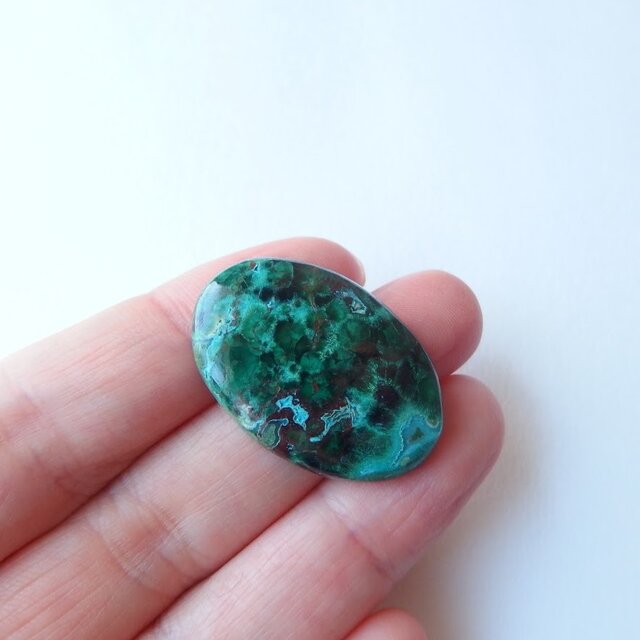 マラカイトクリソコラ・クォーツ ホメオタシス 30mm/ ルース