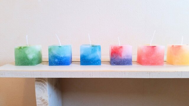 【再販】cube candle set B キューブキャンドルセットの画像1枚目