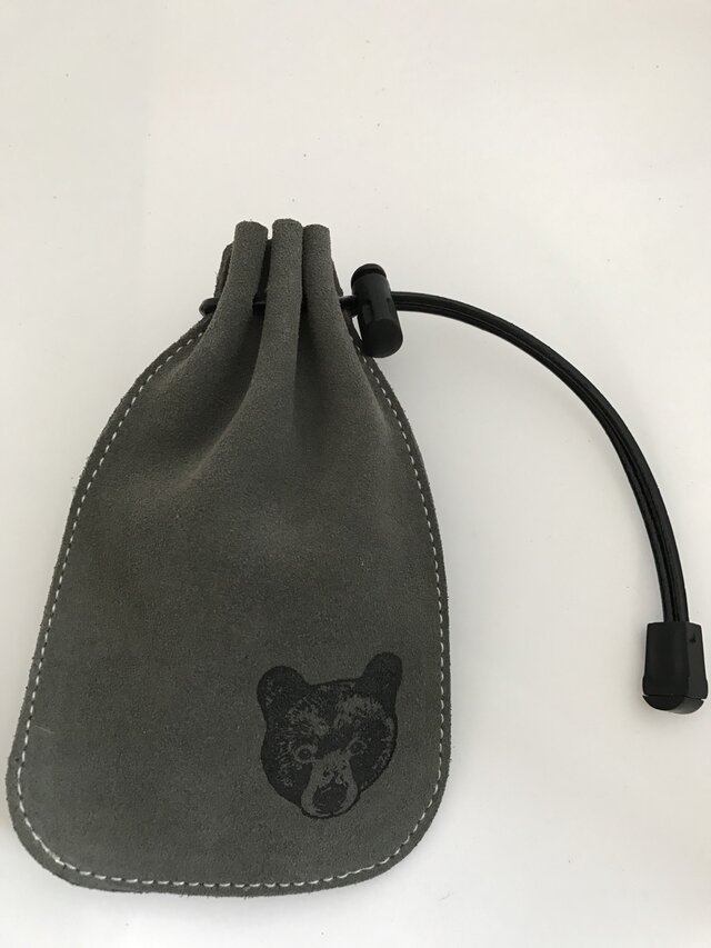 スエード小物袋の画像1枚目