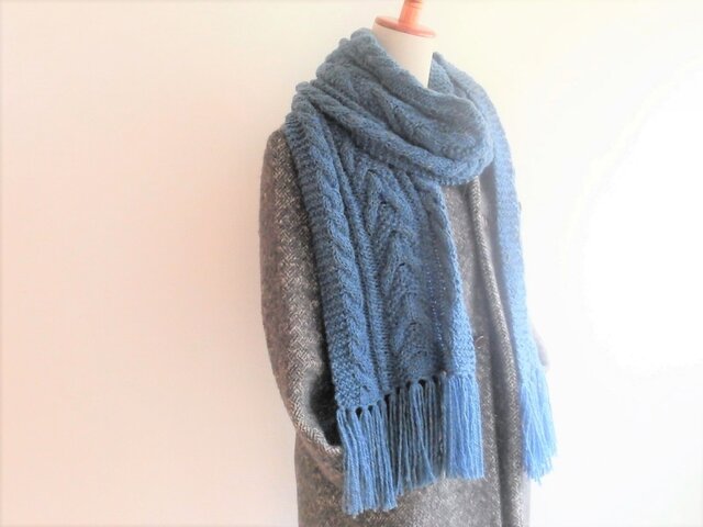 ALAN SANDER 幾何学模様マフラー ALAN SANDER 幾何学模様マフラー ALAN SANDER 幾何学模様マフラー