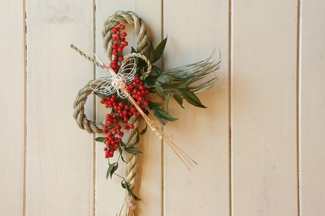 南天＆南天の葉＆松＆アオキ　888円縁起物 お正月飾り 迎春セット 南天の実 南天の葉 松葉 アオキ 新春 縁起物 お正月飾り