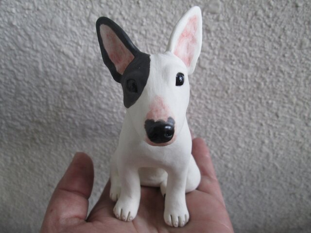 ご予約品＊ミニチュアブルテリアの置物 | iichi 日々の暮らしを