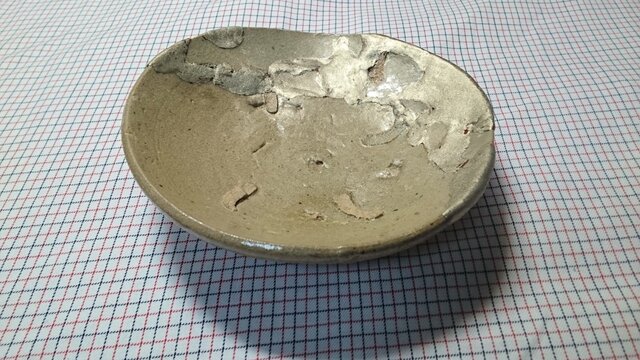 唐津焼の呼び継ぎの皿(No.3)の画像1枚目