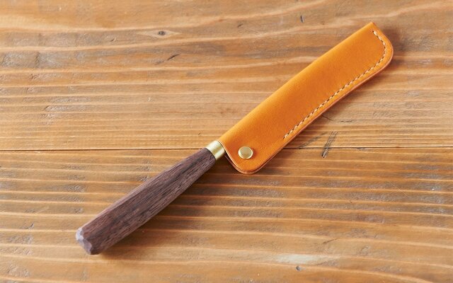 小さなパン切り包丁 12cm 専用レザーケースの画像1枚目