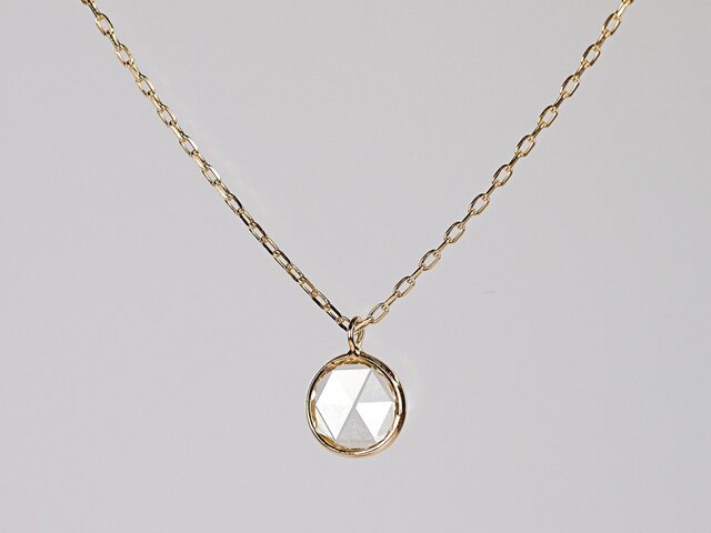 Rosecut Diamond Necklace / Roundの画像1枚目