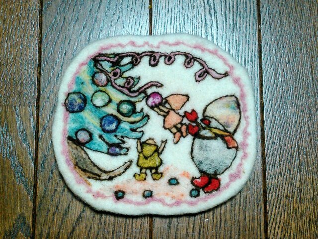 受注製作】羊毛フェルトコースターセット | iichi 日々の暮らしを