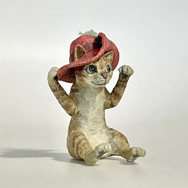 長靴をはいた猫カーディガン 長靴をはかされた猫#WhiteCat in boots #White|井口エリーErie