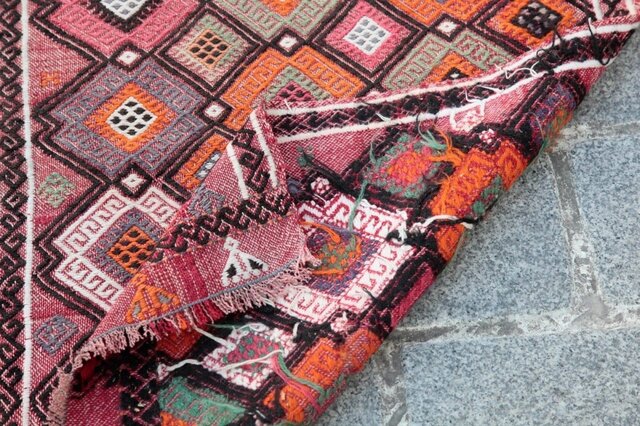 アンティークコンヤキリム　ラグ アンティークキリムラグ (コンヤ) | iichi 日々の暮らしを心地よくする