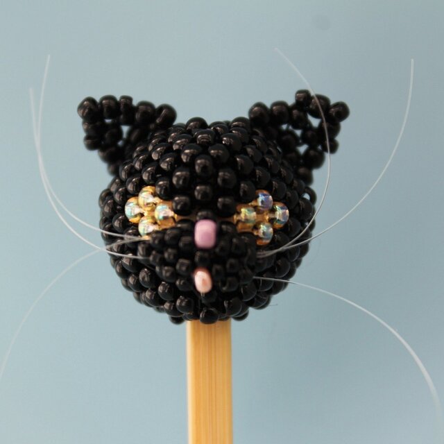 にゃんこヘッドの耳かき~黒猫の画像1枚目