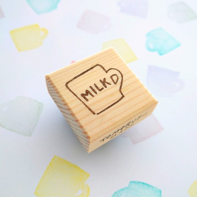 消しゴムはんこ「ホットみるく☆おまけ付き」再販の画像1枚目