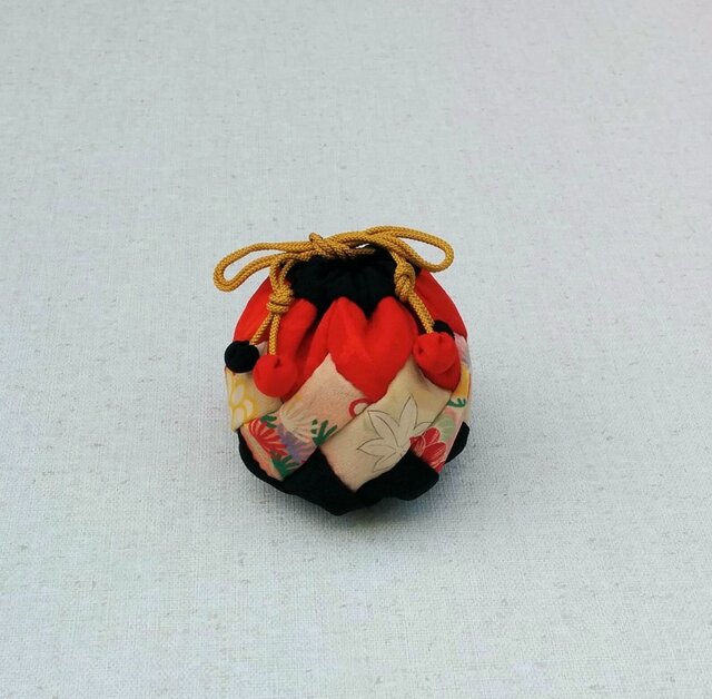 古布ねじり巾着袋 の画像1枚目