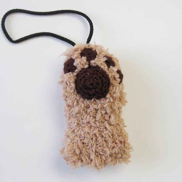 肉球キーケース ブラウンxダークブラウン