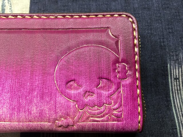 小銭入れ ドクロ Iichi ハンドメイド クラフト作品 手仕事品の通販