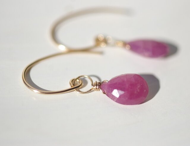 大粒Ruby 一粒*Pierceの画像1枚目