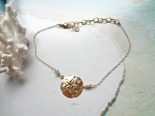 sand dollar bracelet (&アンクレット)の画像1枚目