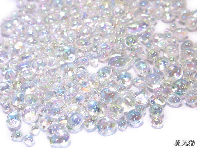 ガラス粒 オーロラ 10g【レジン カレットパーツ 素材】の画像1枚目