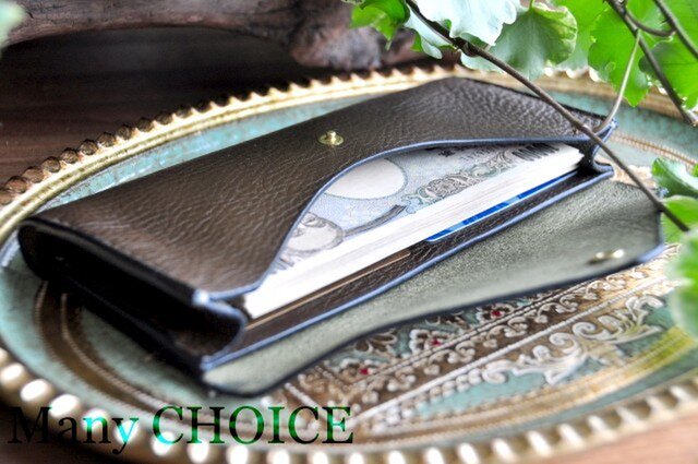 イタリアンオイルレザーアリゾナ・長財布2(オリーブ) | iichi 日々の