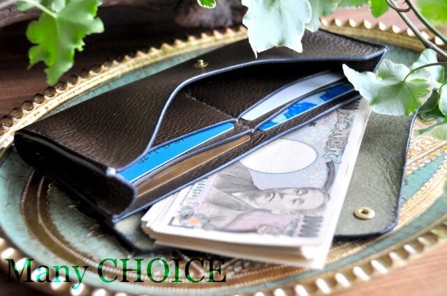 イタリアンオイルレザーアリゾナ・長財布2(オリーブ) | iichi 日々の