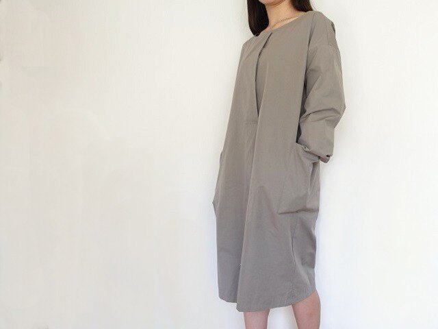 ビッグシルエットとろみワンピース カーキ Iichi ハンドメイド クラフト作品 手仕事品の通販