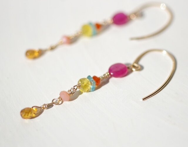 Ruby×Garnet colorful*Pierceの画像1枚目