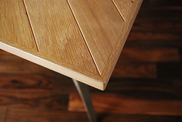 ヘリンボーンのテーブル天板【サイズオーダー可能です】 | iichi 