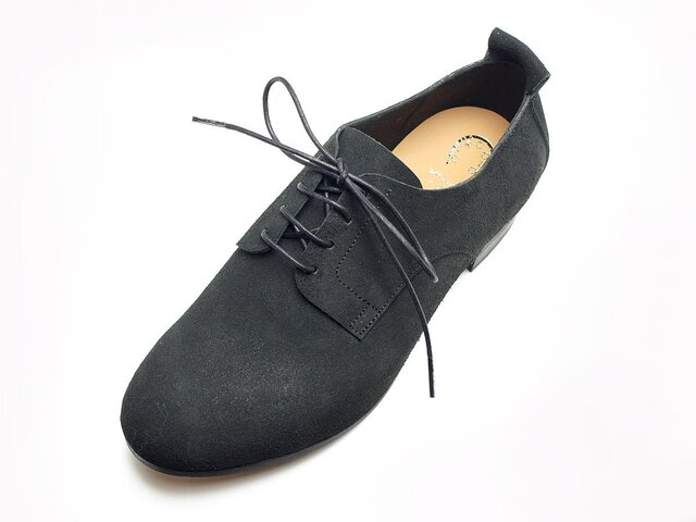 ischia pull tail suede インクブラックの画像1枚目