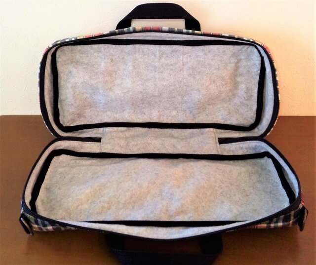 YAMAHA ヤマハ　クラリネットケースカバー ヤマハ用／手作りクラリネットケースカバー／チェック柄 | iichi 日々