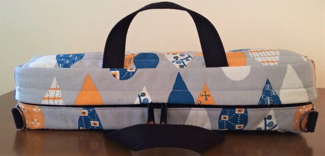 ヤマハ用／手作りクラリネットケースカバー／しずく柄／グレー色