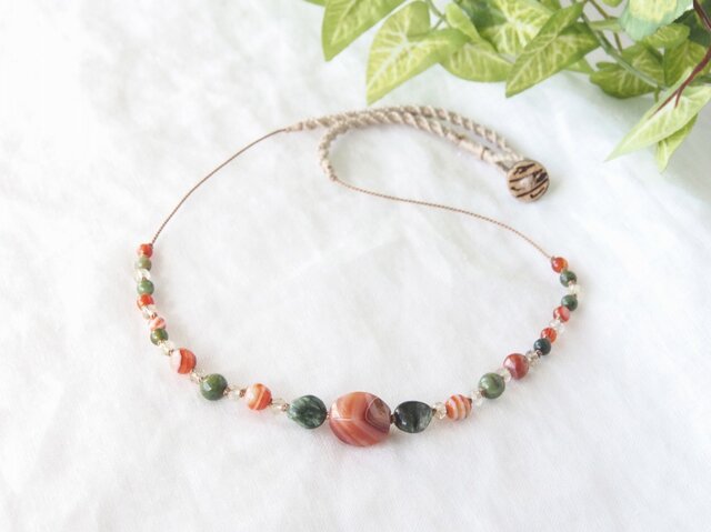 Orange Nature Necklaceの画像1枚目