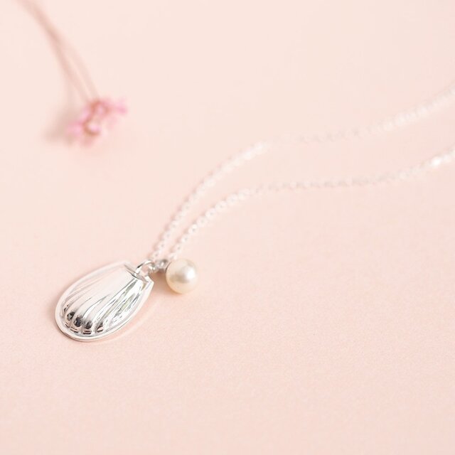 Pearl マドレーヌ ネックレス シルバー925の画像1枚目