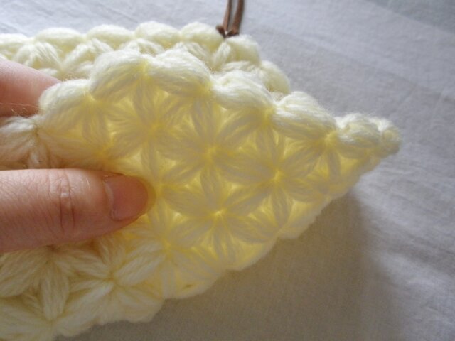 お花のポットマット 鍋敷き トルコ リフ編み ハンドメイド
