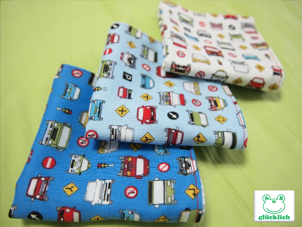 子供用ガーゼハンカチ３枚セット 男の子向け Iichi ハンドメイド クラフト作品 手仕事品の通販