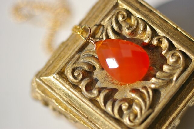 大粒Carnelian*Necklaceの画像1枚目