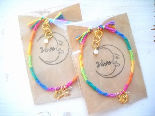 MICANGA ANKLET Rainbow PAIR☆☆☆の画像1枚目