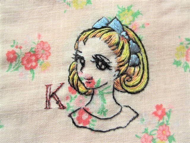Kと昭和の少女 イニシャルポーチの画像1枚目