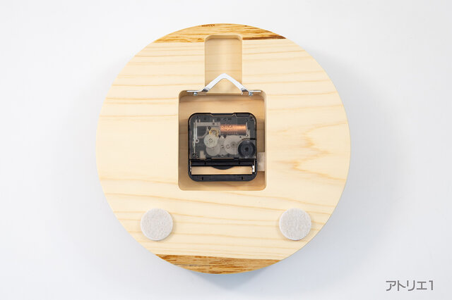 大きな数字で見やすい檜の掛け時計【クオーツ時計】 | iichi 日々の