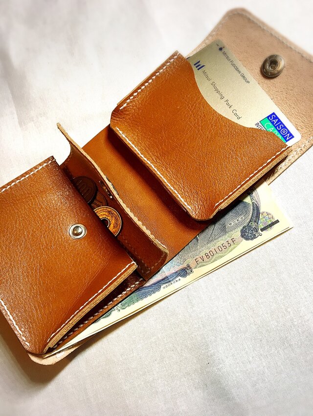 （受注作成）折り財布ユニセックス | iichi ハンドメイド・クラフト作品・手仕事品の通販