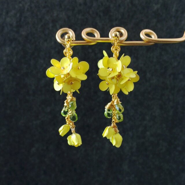 〜 Yellow Bouquet 〜 5way【ディップアート】ミモザ・菜の花 カラー