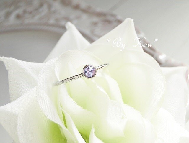 ღアレキサンドライトღsimplest ring。<SV#10/受注制作>の画像1枚目